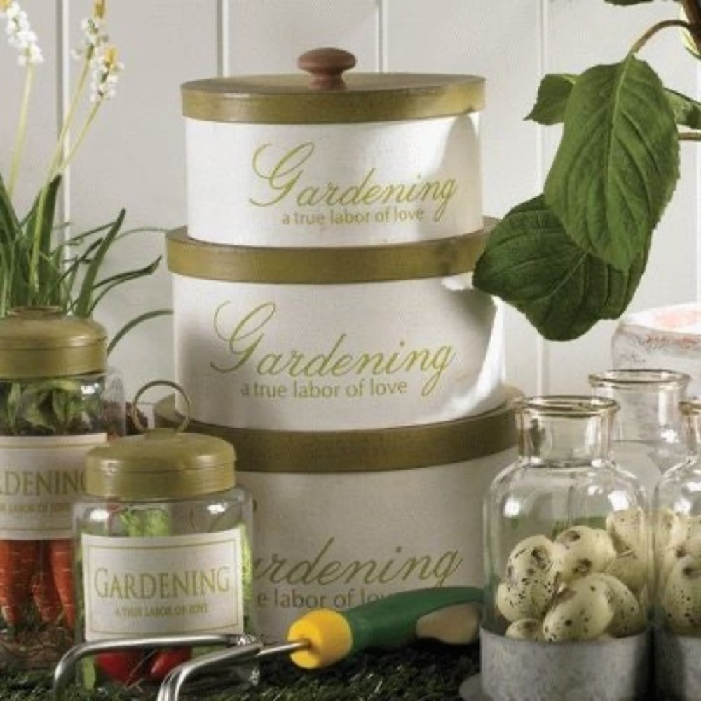 Gardening Canisters (Set of 3)